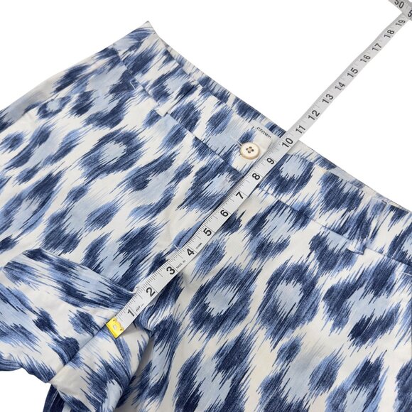 Crown & Ivy Shelby Womens Scalloped Hem Ikat Print Shorts Size 6 Cotton Blend - Picture 6 of 11